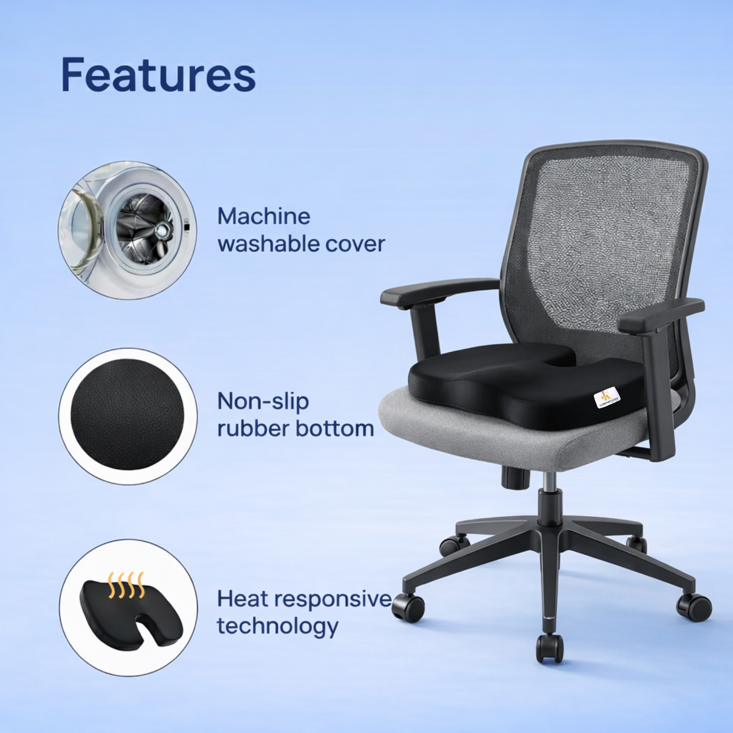 OrthoLux Coccyx Seat Cushion